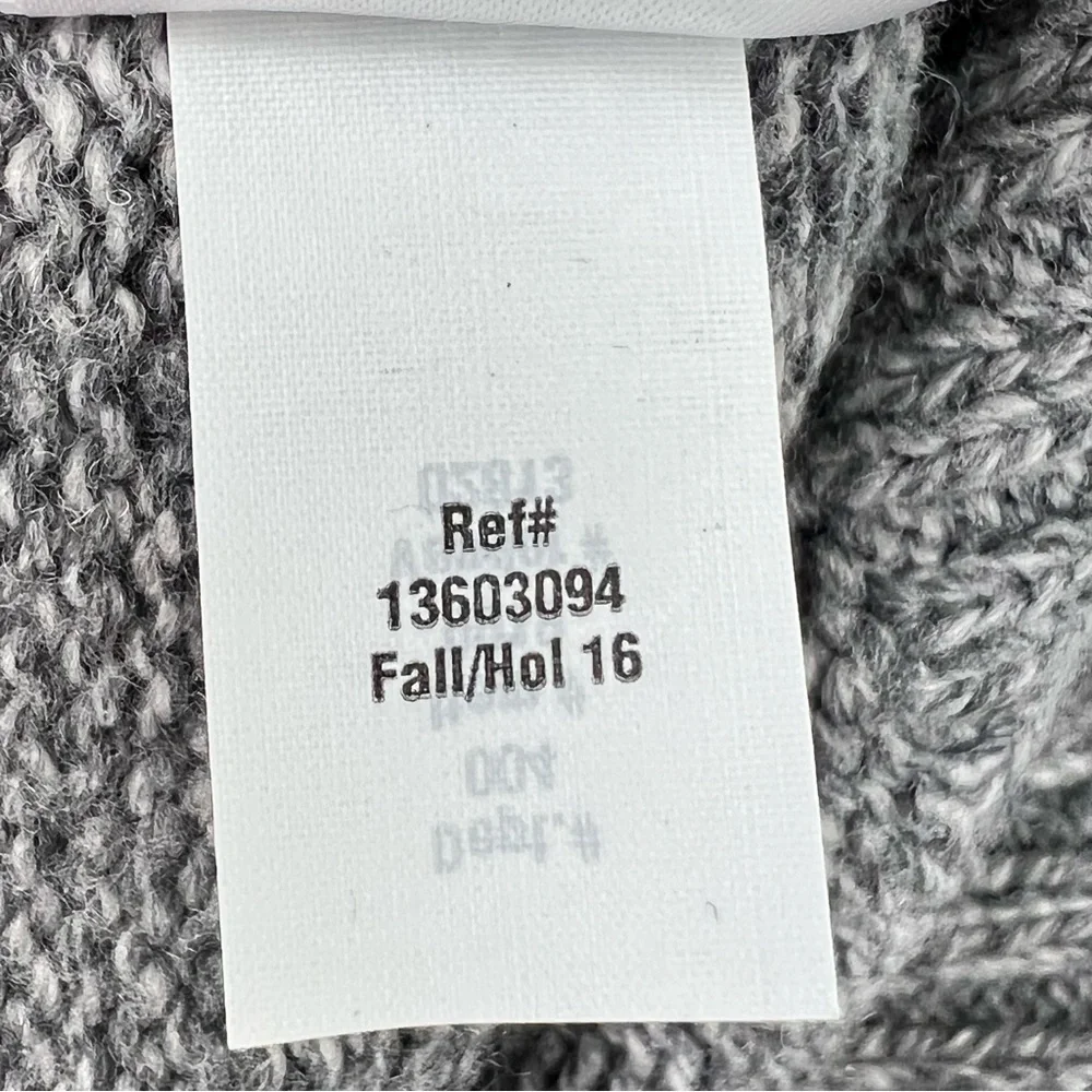 Eddie Bauer Knit Sweater Fair Isle Wool Acrylic Blend Mens Size Tall XL Gray